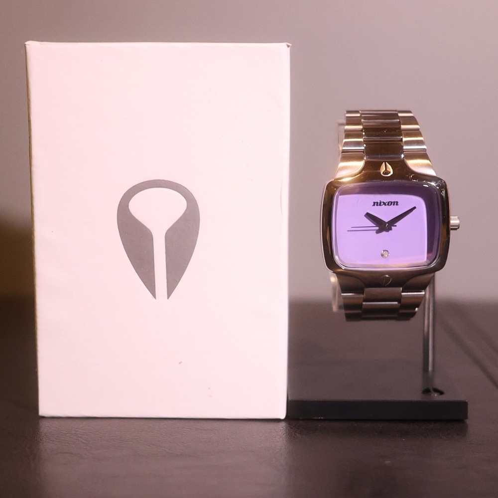 Nixon Player Silver/Purple Watch - Picture 5 of 5